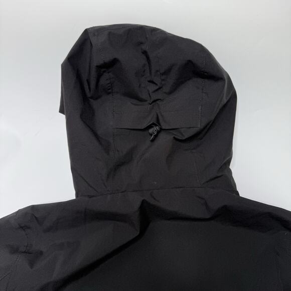 Canadiana Black Rain Jacket Weather Gear Light Wind RCGS X Womens Size XS - Picture 13 of 16